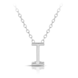 Initial Slider Necklace in Sterling Silver - Wallace Bishop