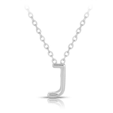 Initial Slider Necklace in Sterling Silver - Wallace Bishop