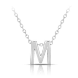 Initial Slider Necklace in Sterling Silver - Wallace Bishop