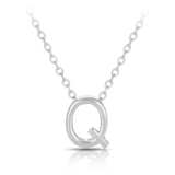 Initial Slider Necklace in Sterling Silver - Wallace Bishop