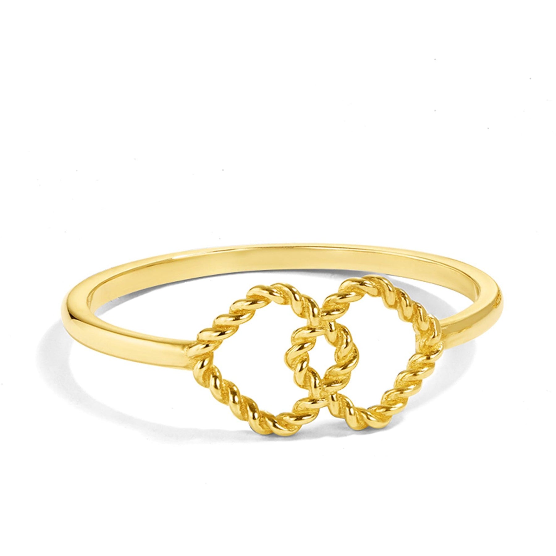 Intertwined Rope Ring in 9ct Yellow Gold - Wallace Bishop