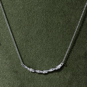 I Treasure® Diamond and Sterling Silver Twist Necklace
