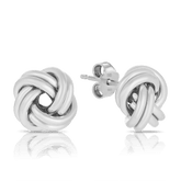 Knot Earrings in Sterling Silver - Wallace Bishop