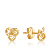 Knot Stud Earrings in 9ct Yellow Gold - Wallace Bishop