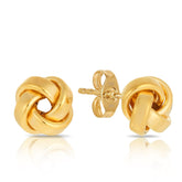 Knot Stud Earrings in 9ct Yellow Gold - Wallace Bishop