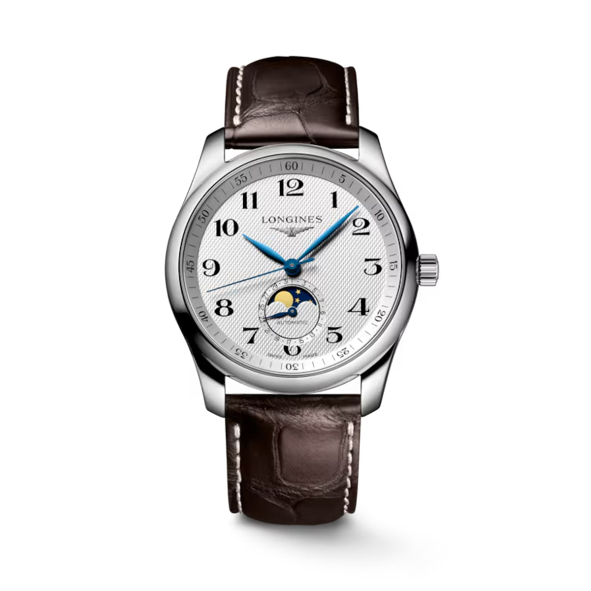 Longines Master Men's 40mm Stainless Steel Automatic Moon-phase Watch L2.909.4.78.3
