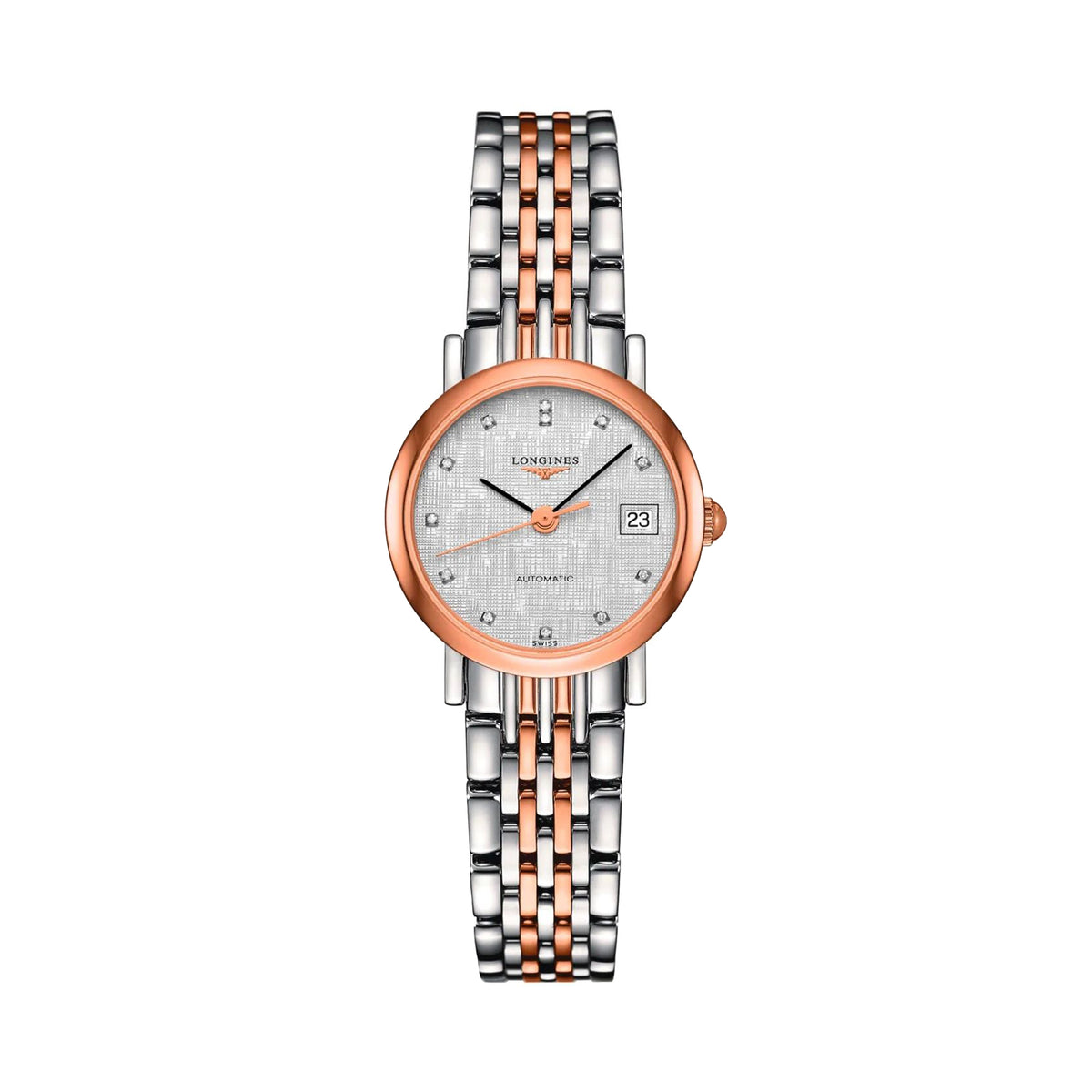 Longines Elegant Collection 26mm Diamond Dial Automatic Watch L4.309.5.77.7