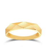 Large Geometric Ring in 9ct Yellow Gold - Wallace Bishop