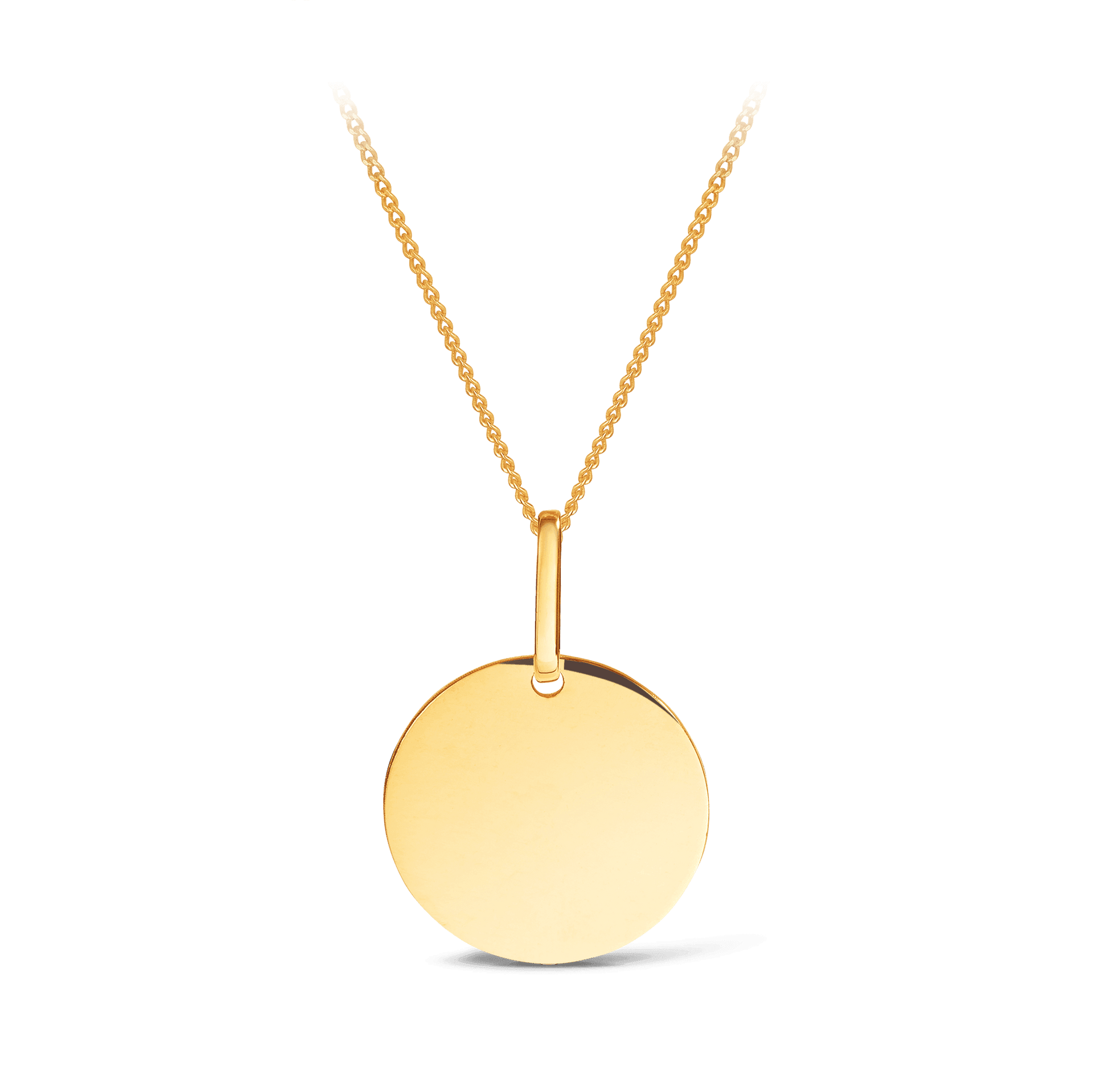 Large Solid Circle Pendant in 9ct Yellow Gold – Wallace Bishop