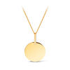 Large Solid Circle Pendant in 9ct Yellow Gold - Wallace Bishop