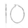 Large Twist Hoops in Sterling Silver - Wallace Bishop
