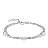 Layered Charm Chain Bracelet in Sterling Silver - Wallace Bishop