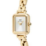 Daniel Wellington Quadro Mini Arch 3-link White Sunray Gold