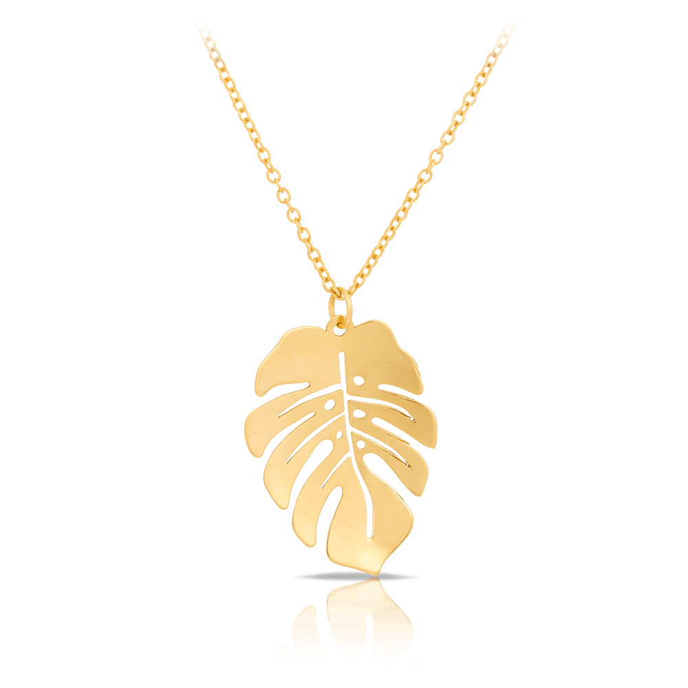 Leaf Pendant in 9ct Yellow Gold - Wallace Bishop