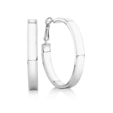 Leverback Hoop Earrings in Sterling Silver - Wallace Bishop