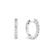 0.50ct TDW Lab-Grown Diamond Huggie Earrings in Sterling Silver