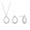 1.00ct TDW Lab-Grown Diamond Pendant and Earrings Set in Sterling Silver