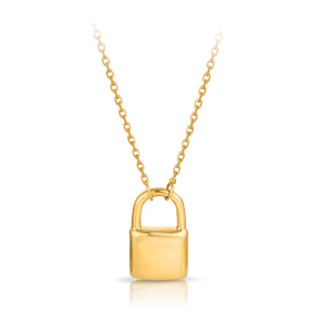 Lock Necklace in 9ct Yellow Gold - Wallace Bishop