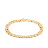 Long Curb Men's Bracelet in 9ct Yellow Gold - Wallace Bishop