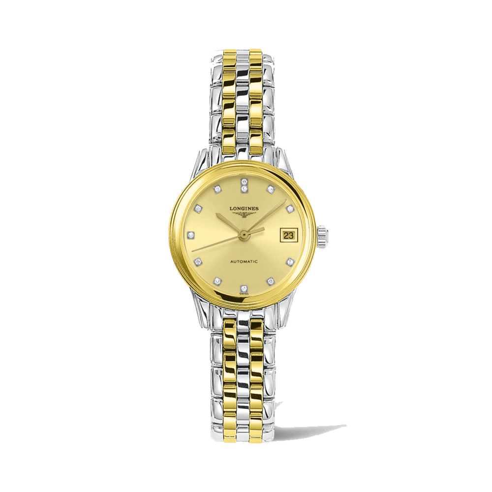 Longines Flagship Women's 26mm Automatic Women's Stainless Steel & Yellow Gold Automatic Watch L4.274.3.37.7 - Wallace Bishop