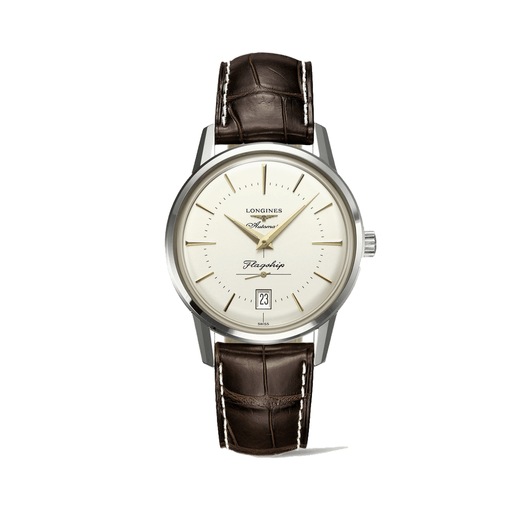 Longines Heritage Men's 38.50mm Stainless Steel Automatic Watch L4.795.4.78.2 - Wallace Bishop