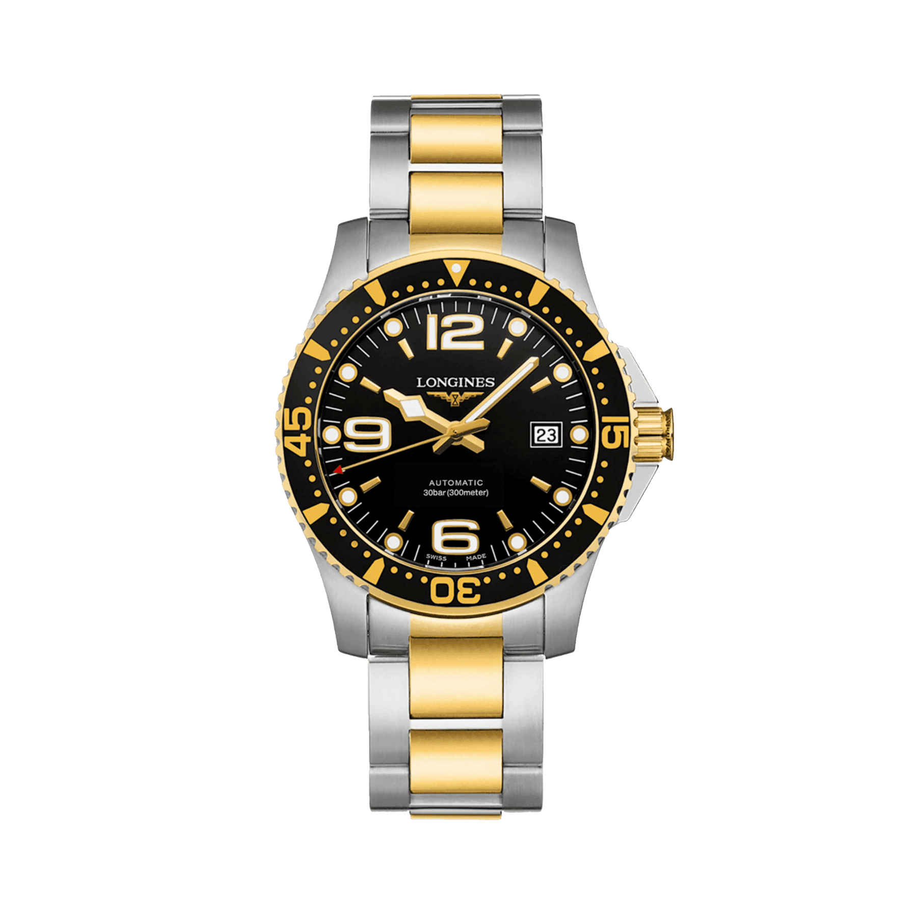 Longines Hydro Conquest Men's 41mm Automatic Stainless Steel & Yellow IP L3.781.3.56.7 - Wallace Bishop