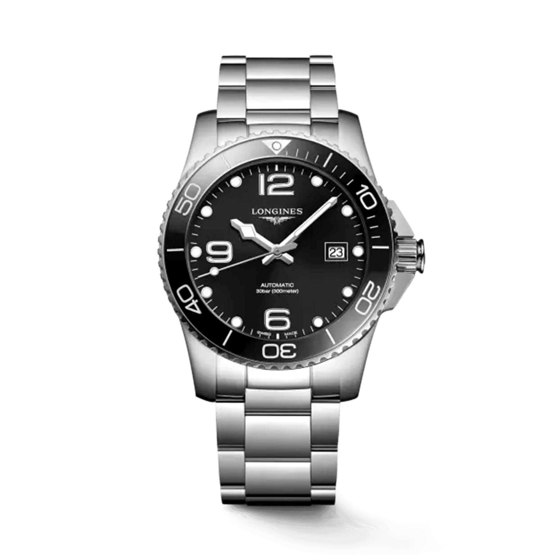Longines HydroConquest Men's 41mm Stainless Steel Automatic Watch L3.781.4.56.6 - Wallace Bishop
