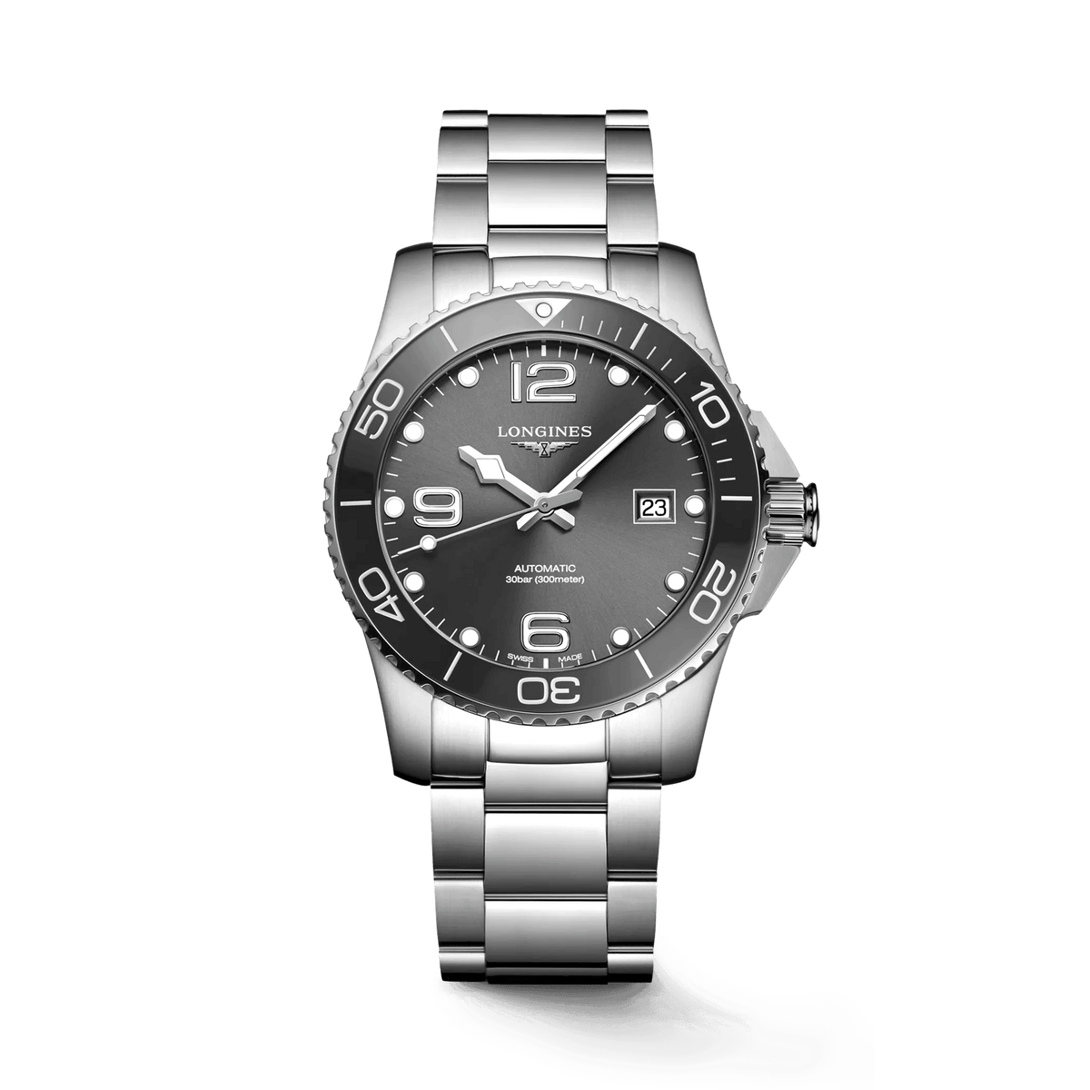 Longines HydroConquest Men's 41mm Stainless Steel Automatic Watch L3.781.4.76.6 - Wallace Bishop