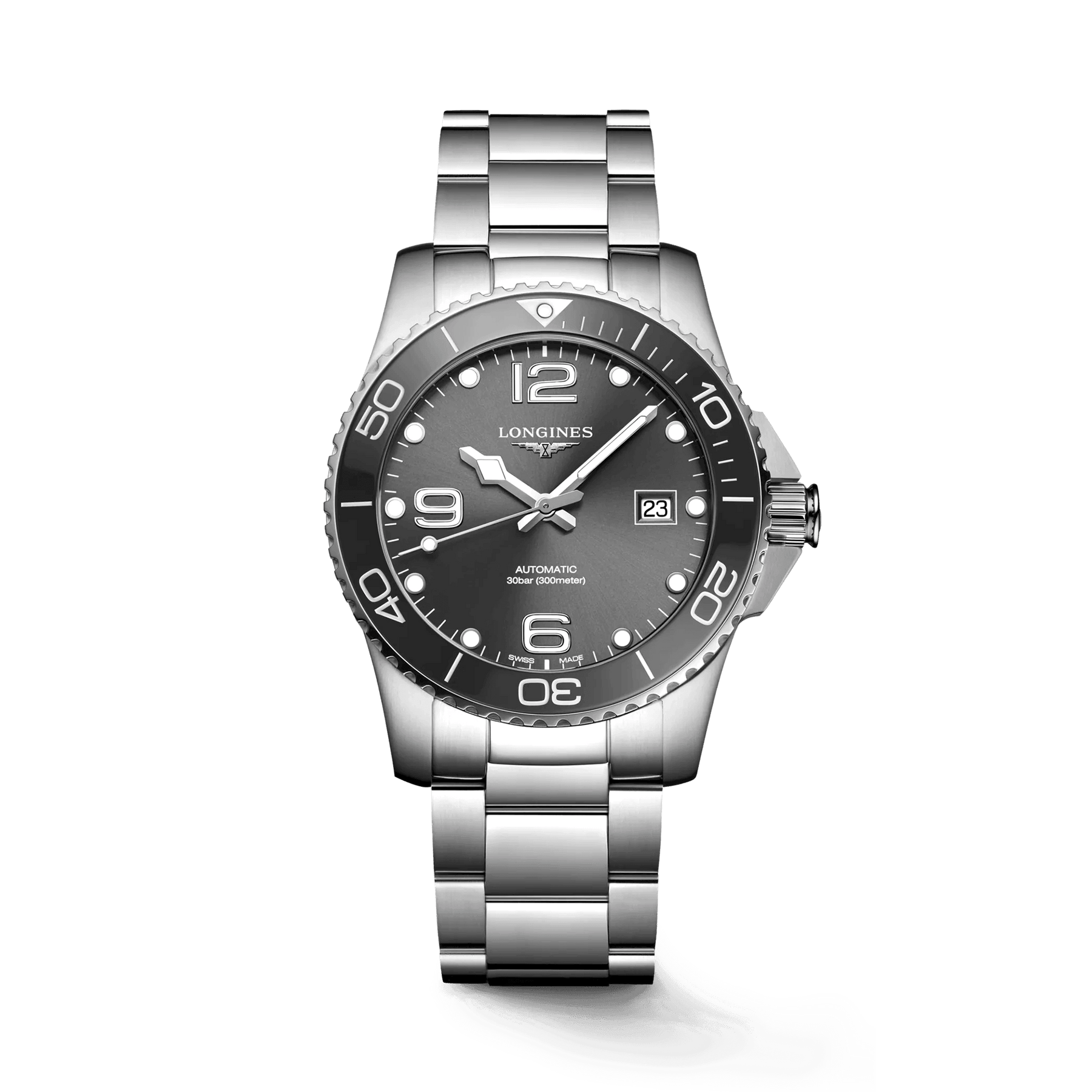 Longines HydroConquest Men's 41mm Stainless Steel Automatic Watch L3.781.4.76.6 - Wallace Bishop