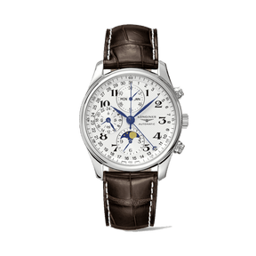 Longines Master Men's 40mm Stainless Steel Automatic Moon-phase Chronograph Watch L2.673.4.78.3 - Wallace Bishop