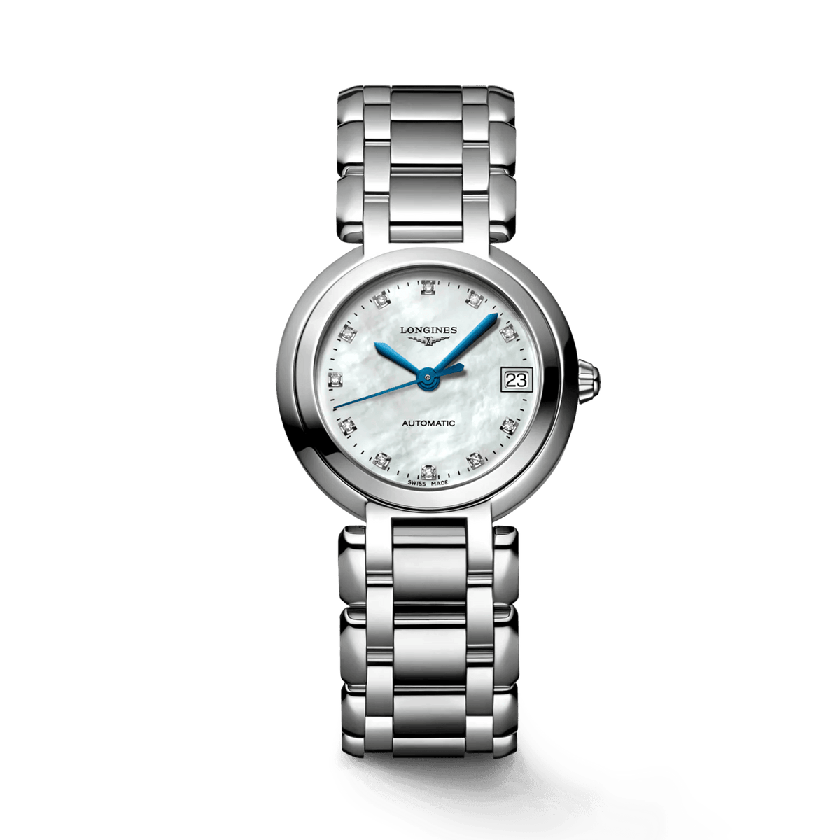 Longines PrimaLuna Women's 26.5mm Stainless Steel Automatic Watch L8.111.4.87.6 - Wallace Bishop
