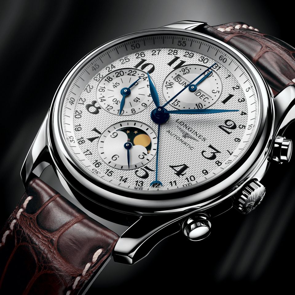 Longines Stainless Steel and Leather Heritage Men's 40mm Watch L2.673.4.78.5 - Wallace Bishop