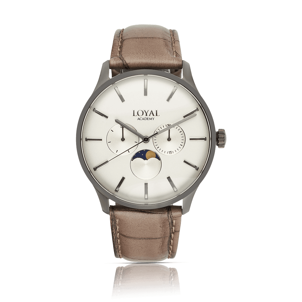 Loyal Academy Grey Moonphase Men's Watch - Wallace Bishop