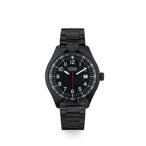 Loyal Adventurer Men's 43mm Black and Steel Quartz Watch - Wallace Bishop