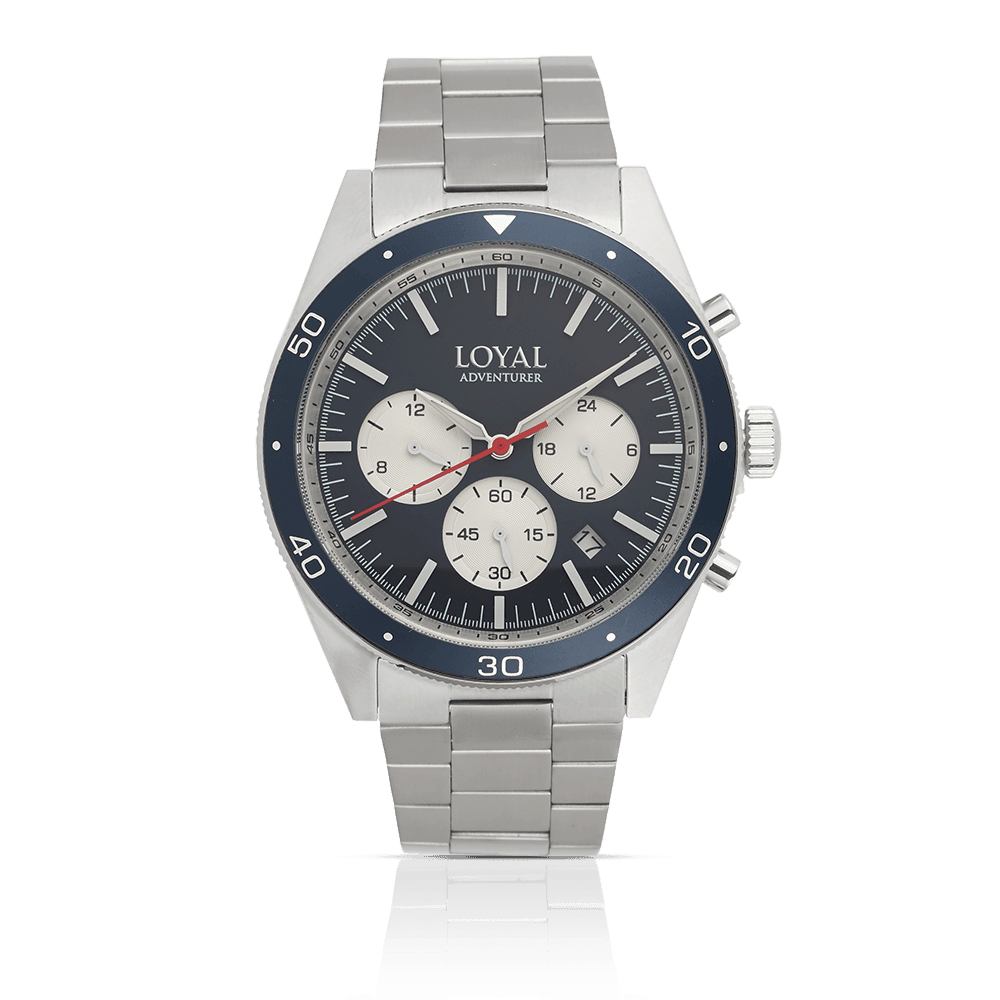 Loyal Adventurer Men's Stainless Steel Quartz Chronograph Watch - Wallace Bishop