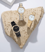 Loyal Enigma Women's 33.20mm Black & Gold Plated Quartz Watch - Wallace Bishop