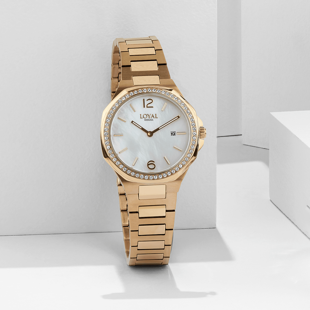 Loyal Enigma Women s 33.20mm Gold Plated Quartz Watch