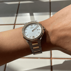 Loyal Enigma Women's 33.20mm Stainless Steel & Yellow IP Quartz Watch - Wallace Bishop
