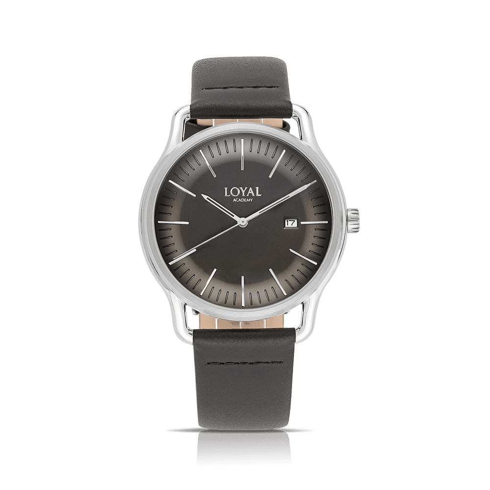 Loyal Men's Academy Stainless Steel Quartz Dress Watch Black Dial - Wallace Bishop