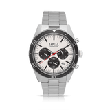 Loyal Men's Adventurer Stainless Steel Quartz Chronograph Sport Watch Silver Dial - Wallace Bishop