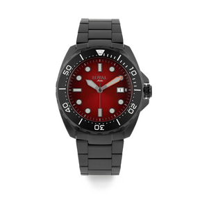 Loyal Scuba Diver Men's 44mm Black and Steel Quartz Watch - Wallace Bishop