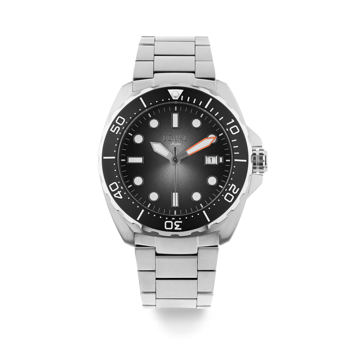 Loyal Scuba Diver Men's 44mm Stainless Steel Quartz Watch - Wallace Bishop