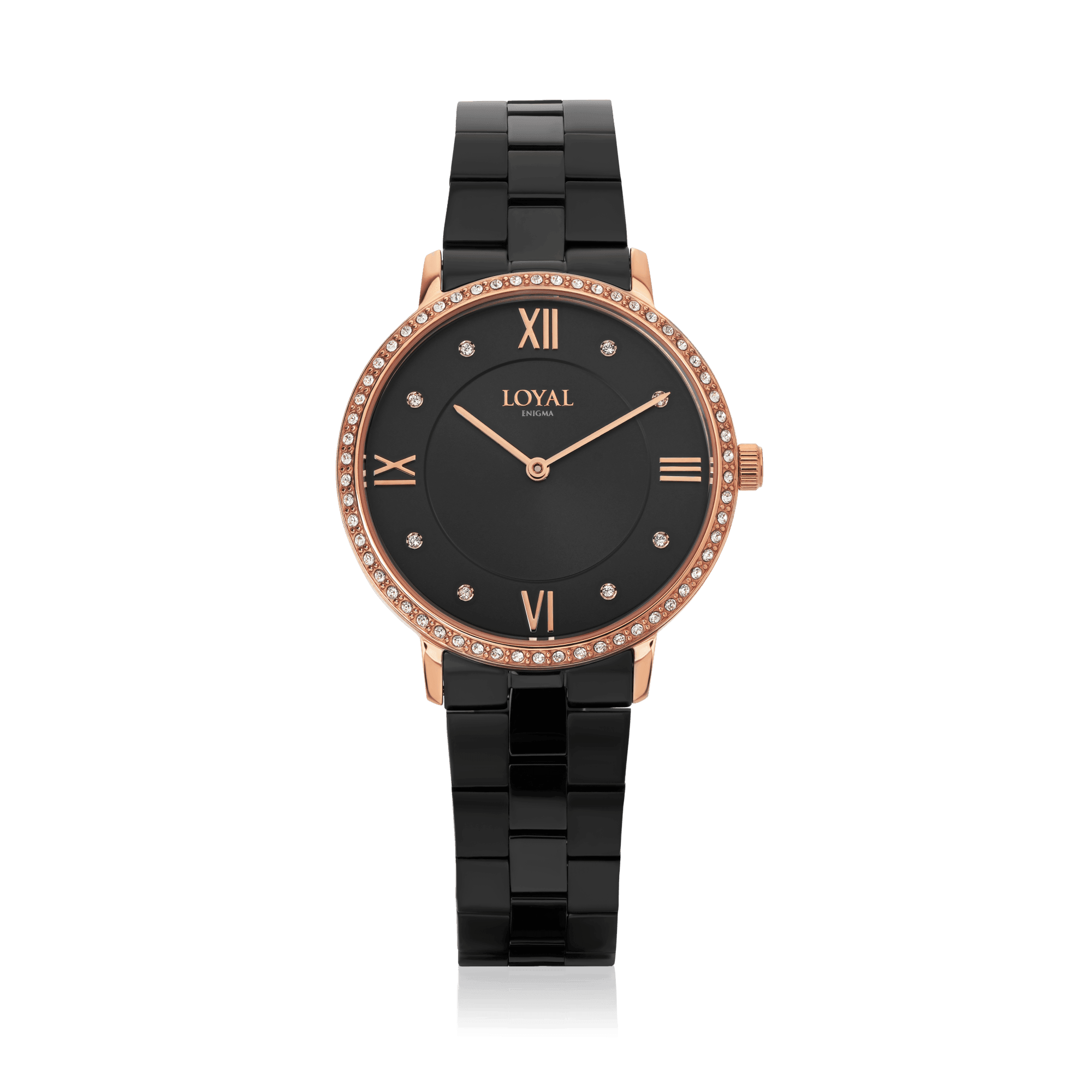 Loyal Women's Enigma Black PVD Quartz Dress Watch Black Dial - Wallace Bishop