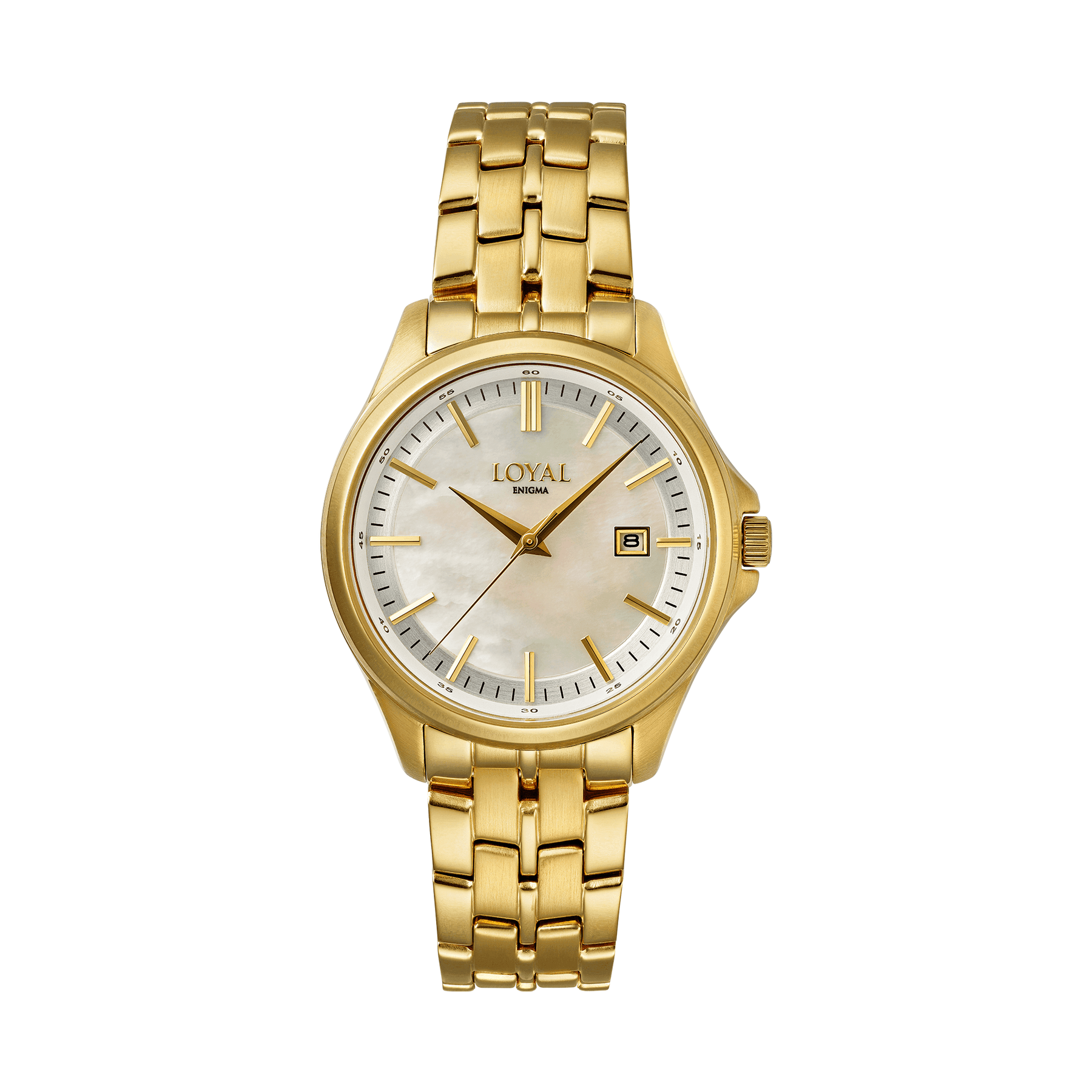 Loyal Women's Enigma Gold Plated Quartz Dress Watch Mother-Of-Pearl Dial - Wallace Bishop
