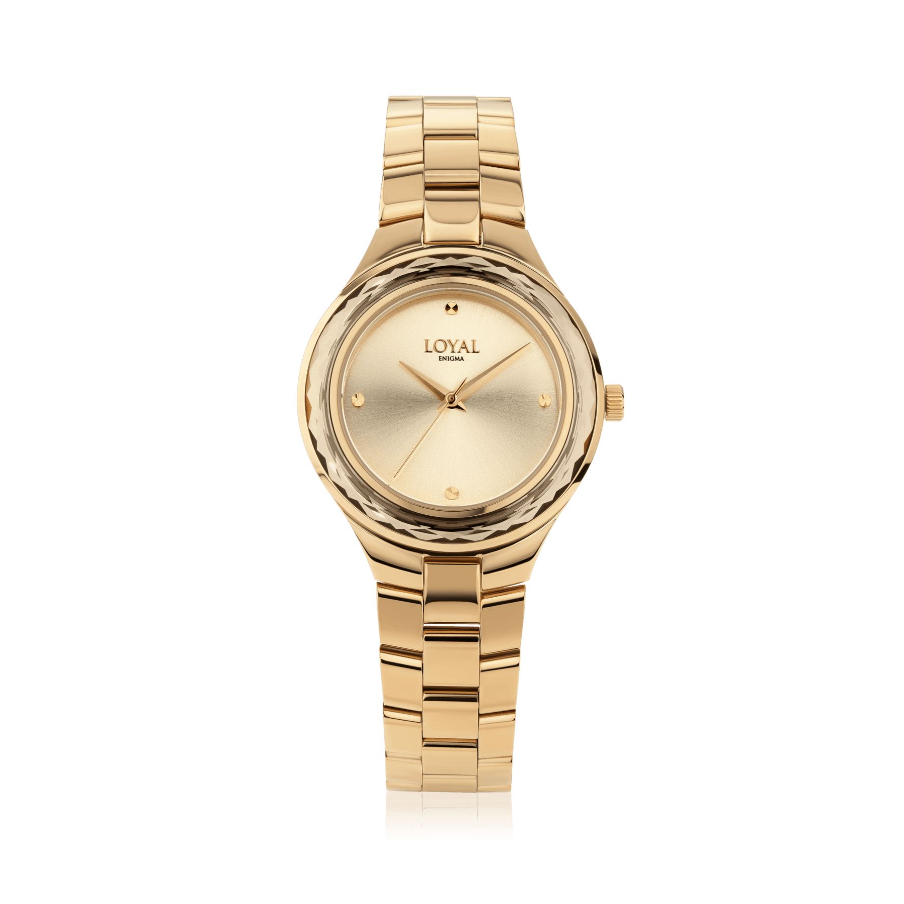 Loyal Women's Enigma Gold PVD Quartz Dress Watch Champagne Dial - Wallace Bishop