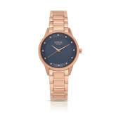 Loyal Women's Enigma Rose PVD Quartz Dress Watch Blue Dial - Wallace Bishop