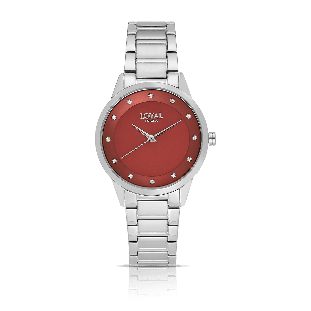 Loyal Women's Enigma Stainless Steel Quartz Sport Watch Red Dial - Wallace Bishop