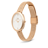Daniel Wellington Juliette Braided Mesh White Sunray Rose Gold