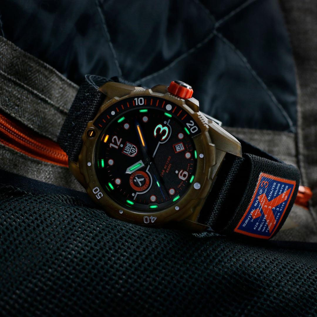Luminox Bear Grylls x #TIDE Recycled Ocean Material Ocean Series 42mm Quartz Watch XB.3721.ECO