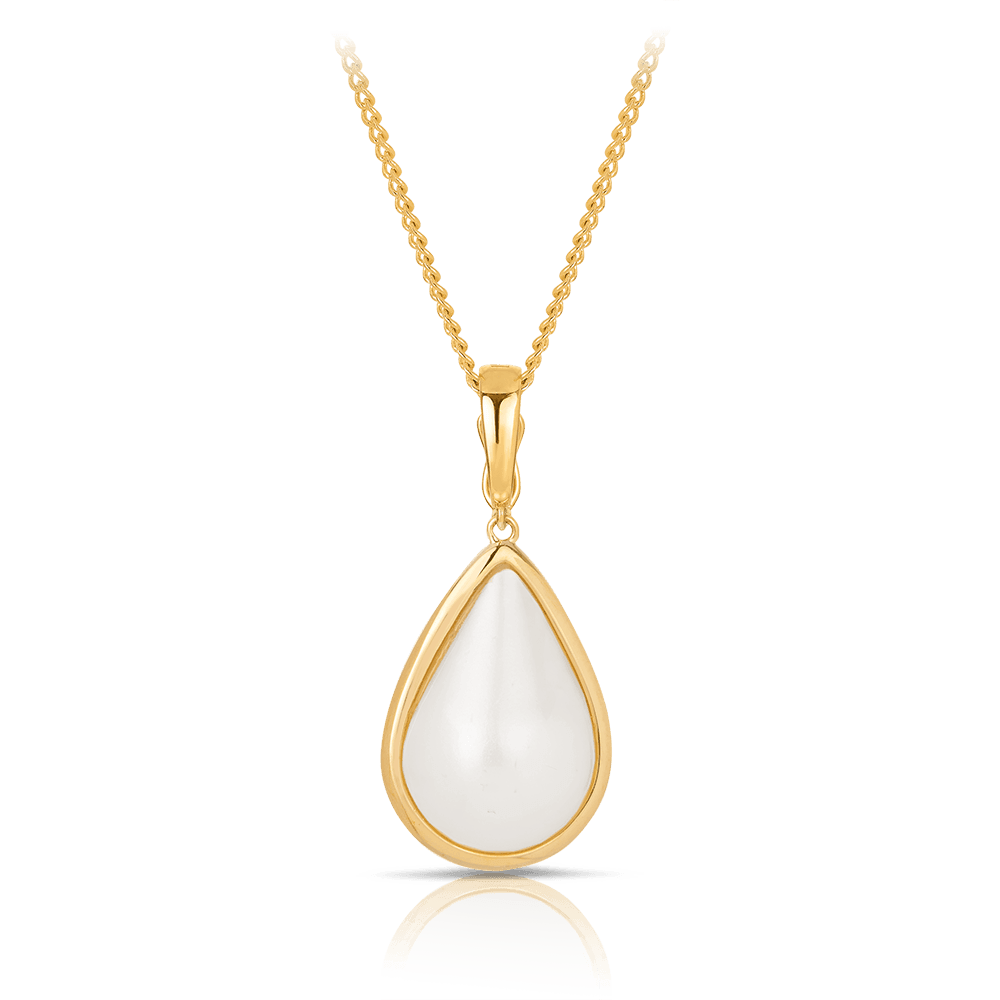 Mabe Pearl Pendant in 9ct Yellow Gold - Wallace Bishop